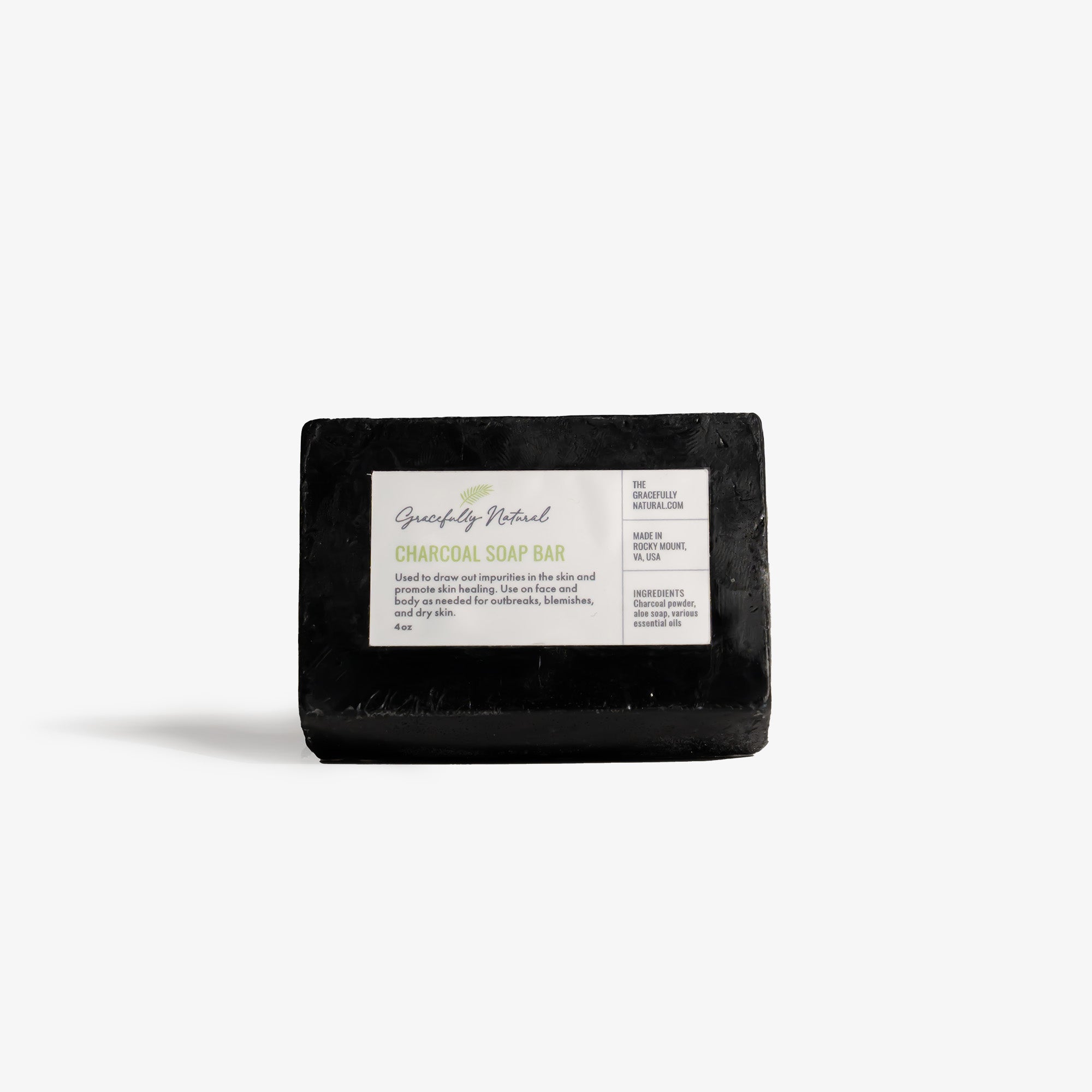 Activated Charcoal All Natural Soap Bar – MION Artisan Soap Co.